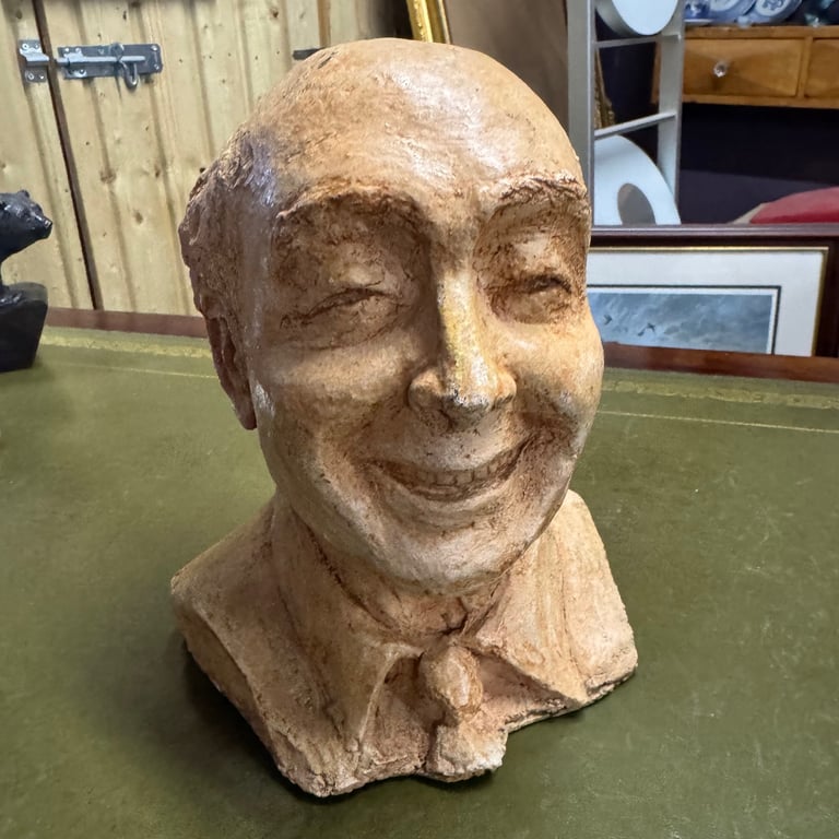 Plaster portrait bust — unsigned, c.20th century — 25 cm tall 