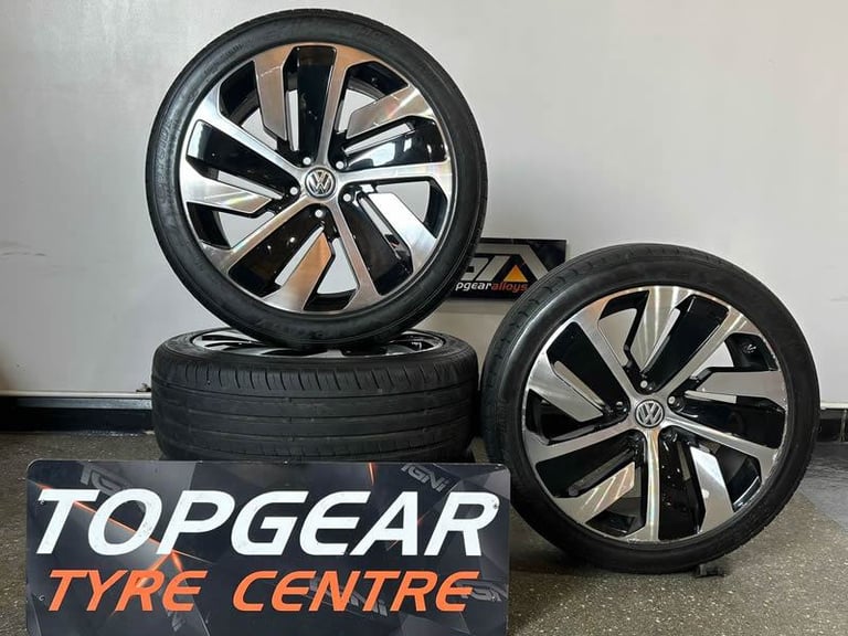 19" GENUINE OEM VW MONTEVIDEO ALLOY WHEELS & TYRES ARTEON PASSAT