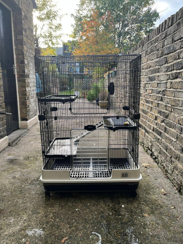 PawHut 4-Level Small Animal Cage, w/Wheels