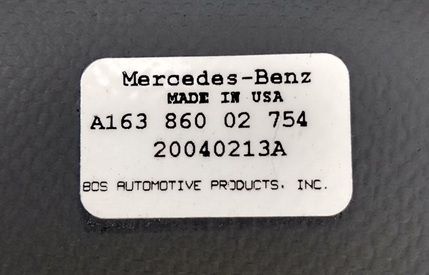 Parcel Shelf Boot Cover for Mercedes Benz ML270