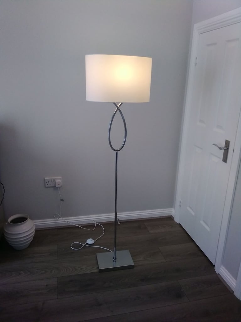 image for John Lewis Chrome 'Tom' Standard Lamp. Current Stock in JL