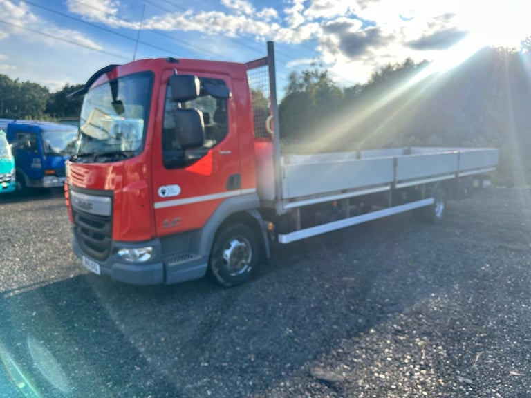 DAF TRUCKS LF150 2015 Euro 6 7.5 ton dropside truck Manaul scaffold