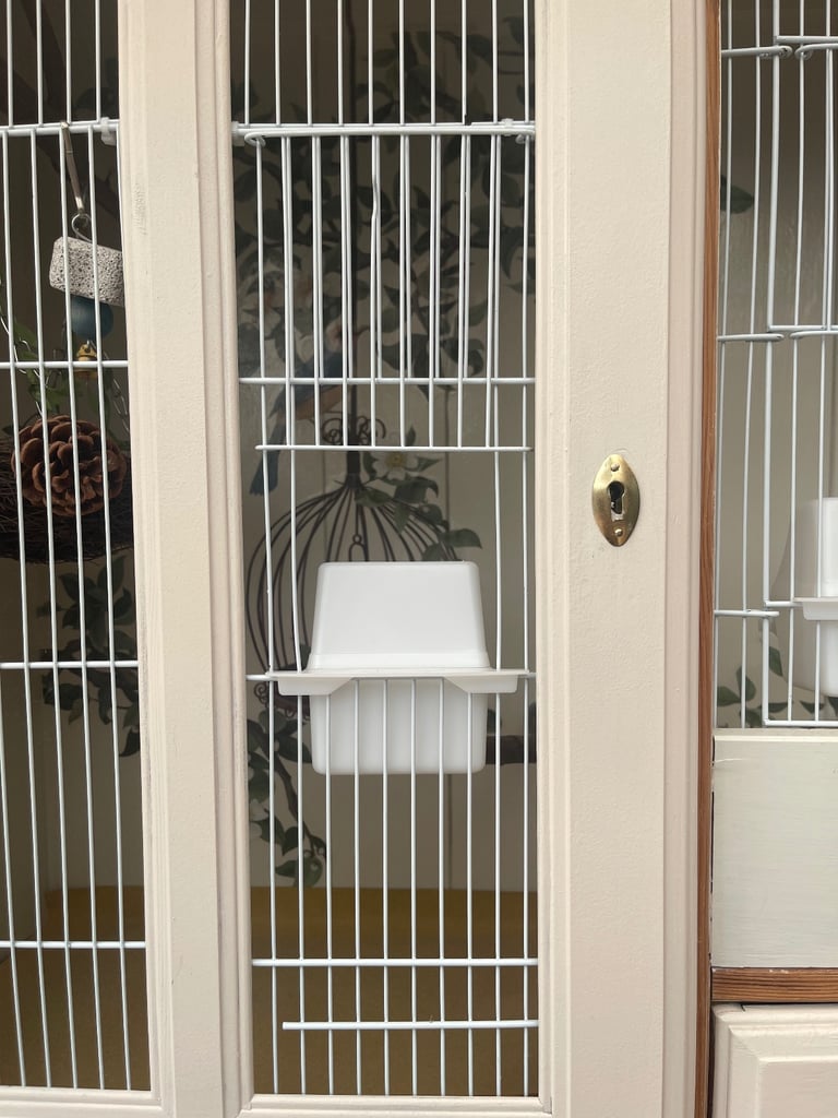 Bespoke Large birdcage unit indoor aviary unique dresser with storage 