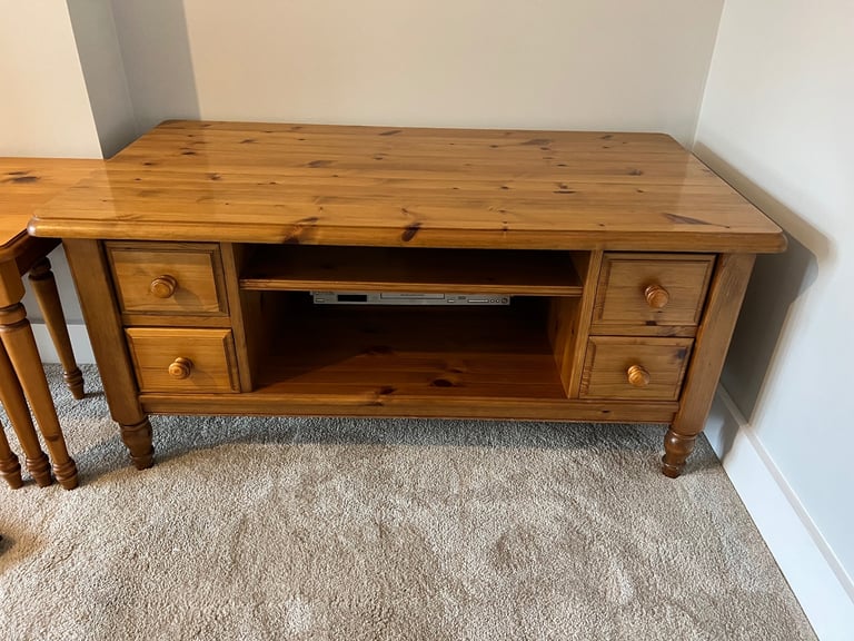 image for Ducal solid wood TV stand, media unit, or coffee table.