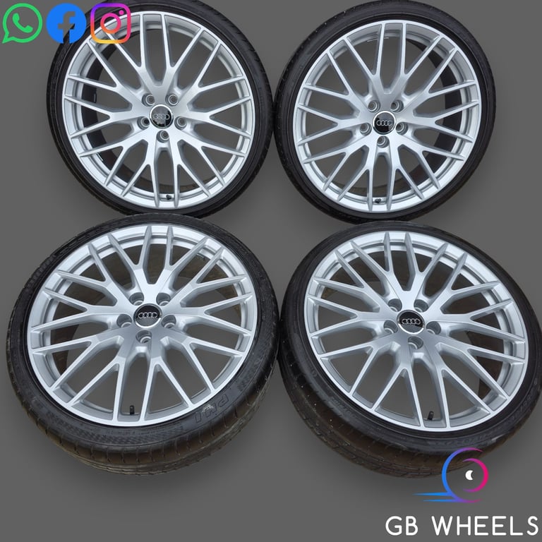 Genuine Audi TTRS Forged 20" Alloy Wheels TTS TT 8S0601025S Silver