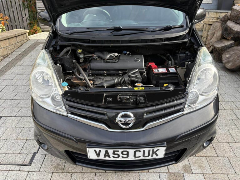 2009 Nissan Note 1.4 N-Tec 5dr – 72,000 miles – Black – Manual