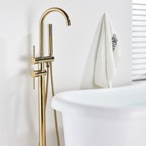 image for New Gold-H Floor Mounted Free Standing Bath Shower Mixer Tap RRP £240 Our Price £160