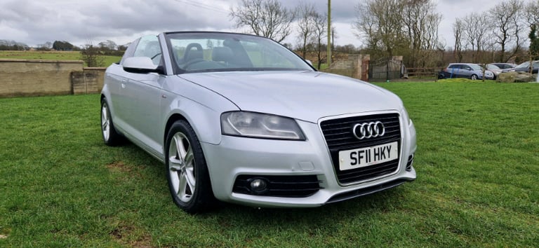 2011 AUDI A3 2.0 TDI S LINE CONVERTIBLE MOTED TO FEBRUARY 24