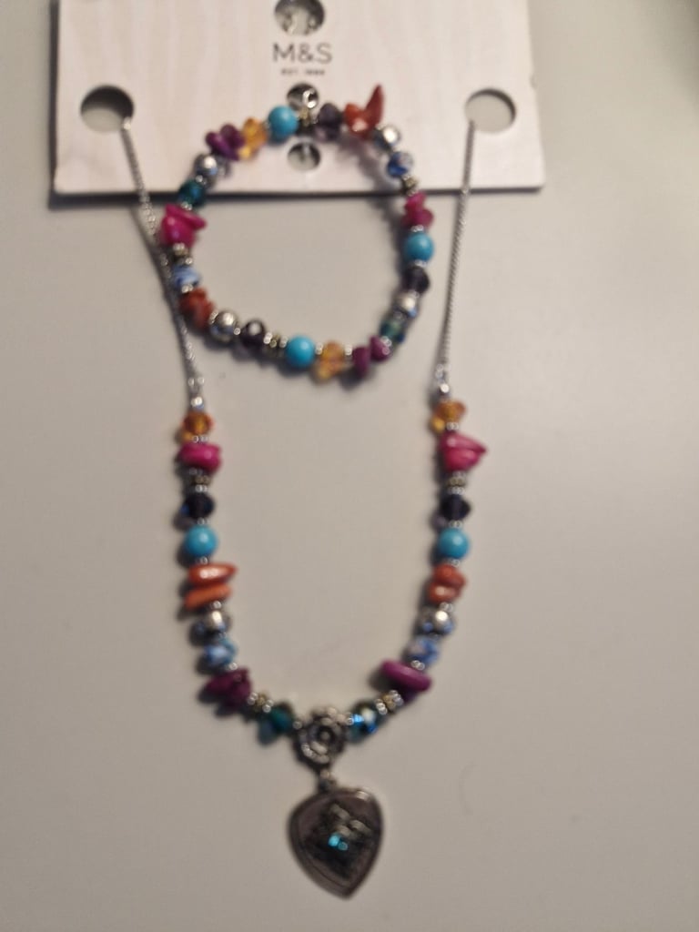 image for Ladies necklace and braclet M&S
