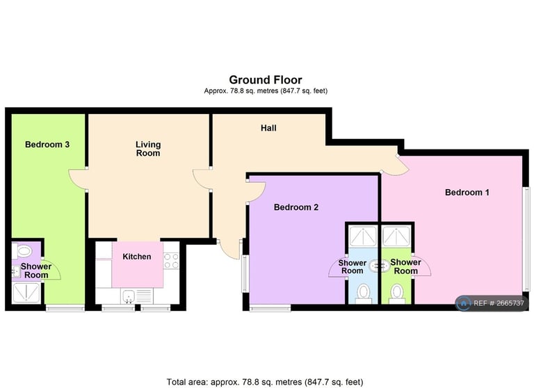 3 bedroom flat in Hsu Students Southbourne, Bournemouth, BH5 (3 bed) (#2665737)