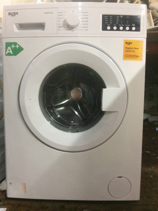 98 Bush WMNB712EW 7kg 1200spin White A++ Washing Machine 1 Year WARRANTY DELIVERY AVAILABLE