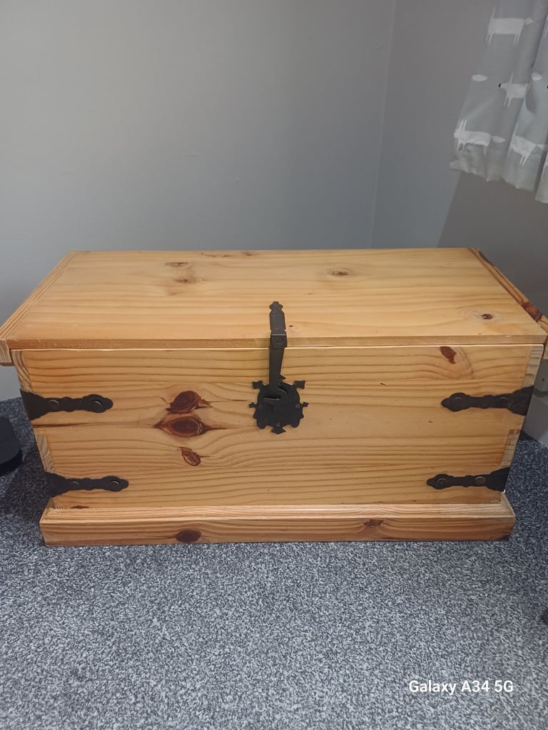 image for Solid wooden chest