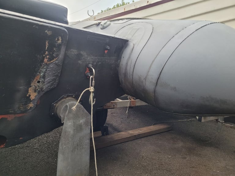 Avon SR4 inflatable rib boat and trailer