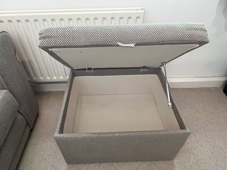 Double Sofa Bed and Footstool