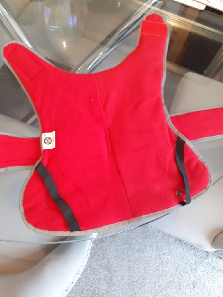 Puppy Tartan dog bed and coat £15