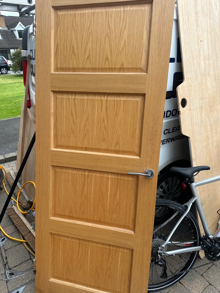 image for 2 interior solid oak doors