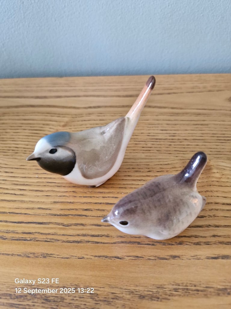 image for Two Vintage Lomonosov USSR Porcelain Birds