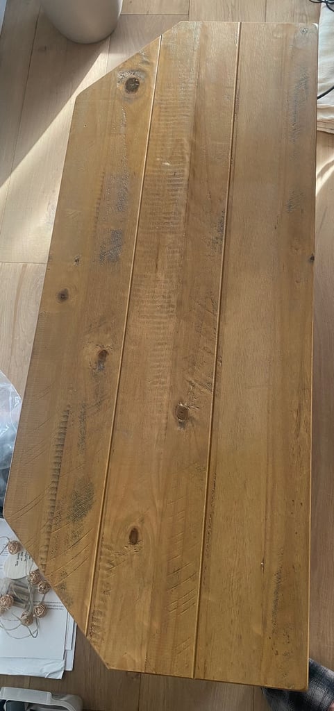 Next oak corner tv unit