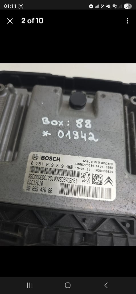 Citroen C4 1.6 Diesel Engine control Unit (ECU)