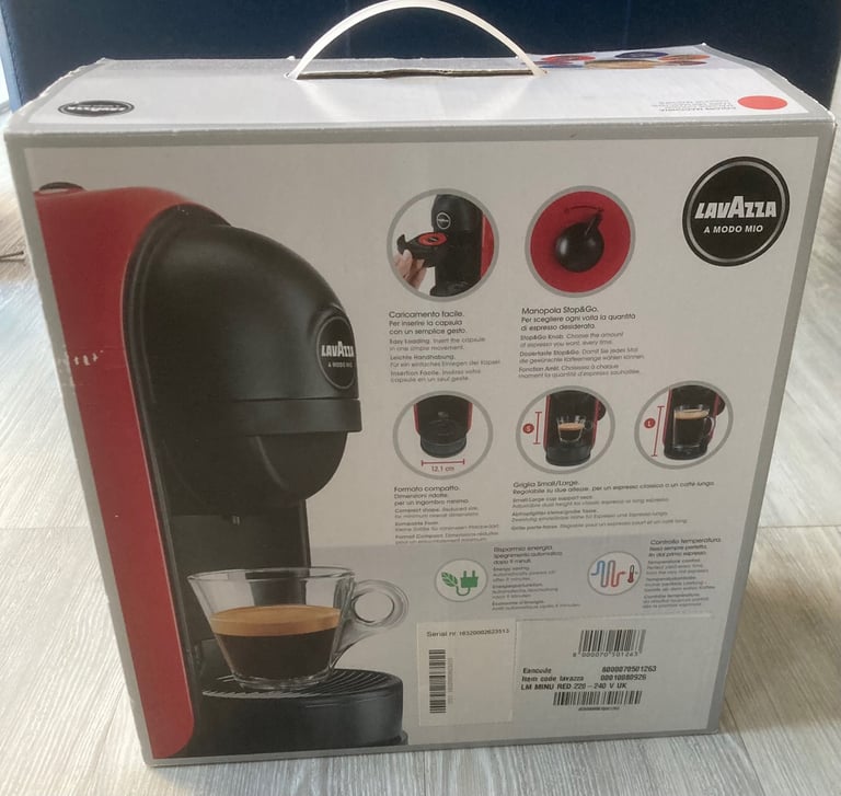 Lavazza A Modo Mia coffee maker, red