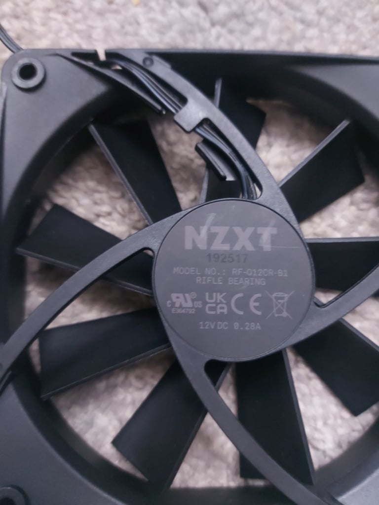NZXT 120mm Three-Pack Case Fans Black PC Case Fans