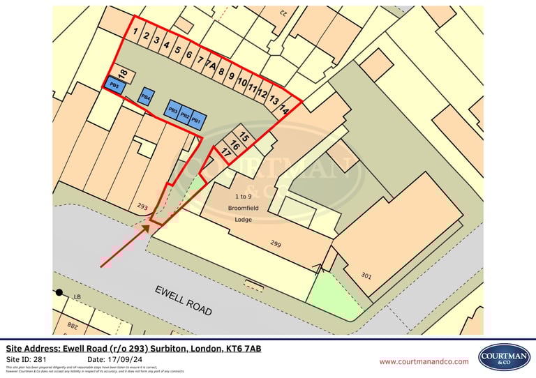 image for Garage/Parking/Storage to rent: Ewell Road (r/o 293) Surbiton, KT6 7AB