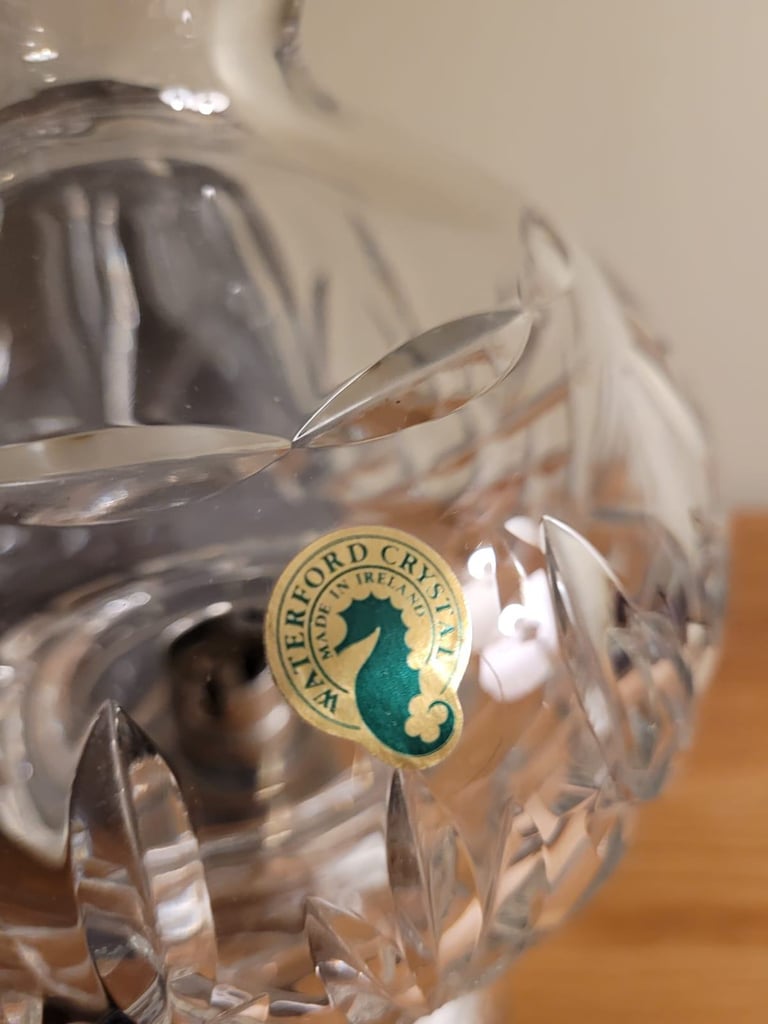 Waterford crystal hurricane table lamp