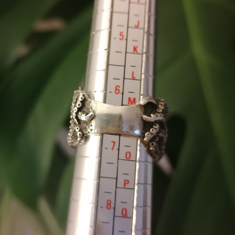 Sterling Silver Octopus / Kraken Ring 