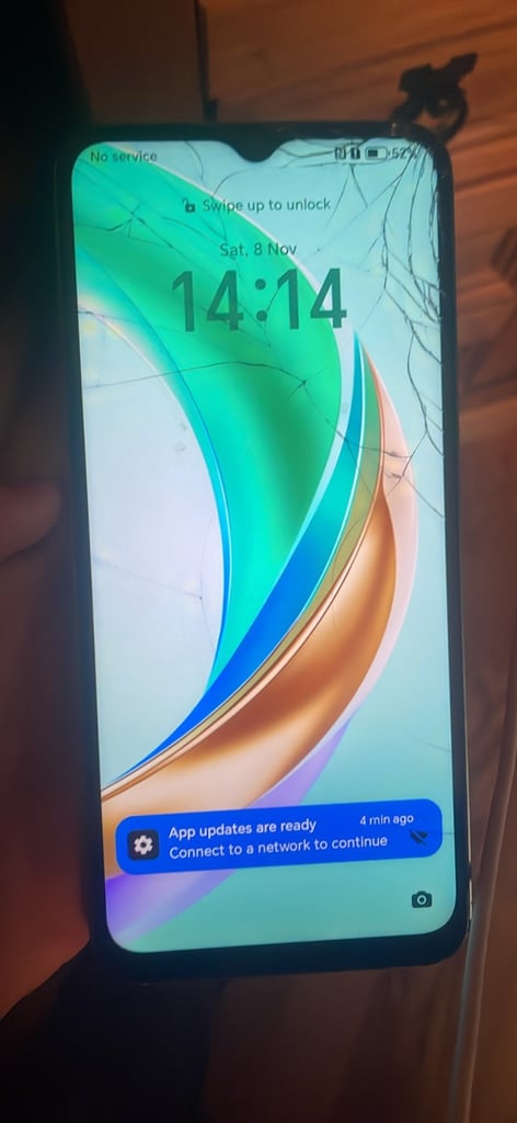 image for Honor phone still works like new few cracks on it but works like new 