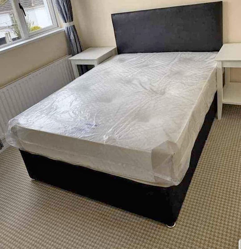image for ** Divan Bed Plush Velvet – 30% Discount | Pay on Delivery | UK Offer 💳 **