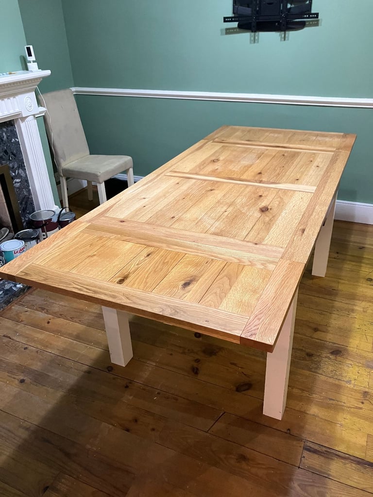 Dining Table - Solid Oak, Extendable, from Furniture Village