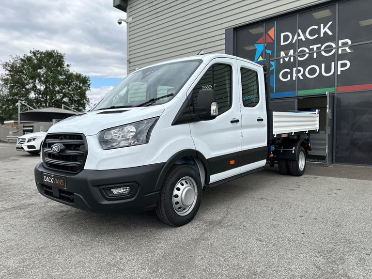 75 Reg, Ford Transit L3 Double Cab Steel Tipper, Tow Bar