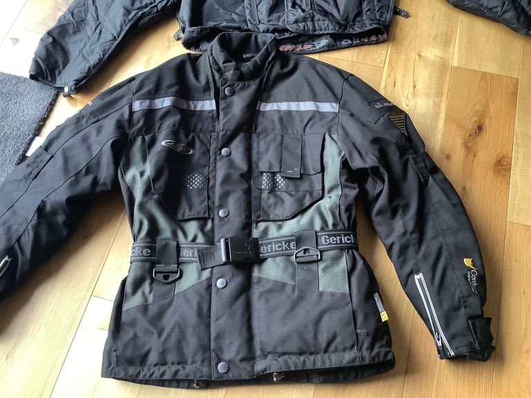 Woman’s small hein gericke all seasons motor bike jacket with attached inner jacket and protection