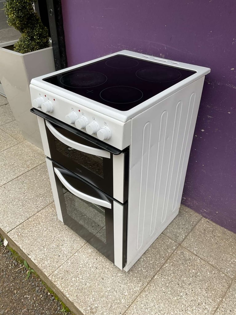 Logik 500 white electric cooker with 6mths warranty (4804)