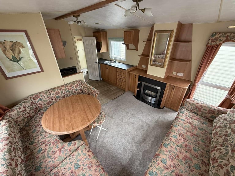 Compact 12ft wide 2 Bed Static Caravan - DG, New Carpet - Offsite Sale, Own Land