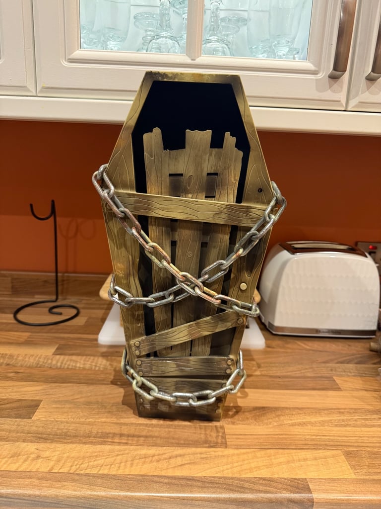 image for Ghost hidden in casket: Halloween Decoration