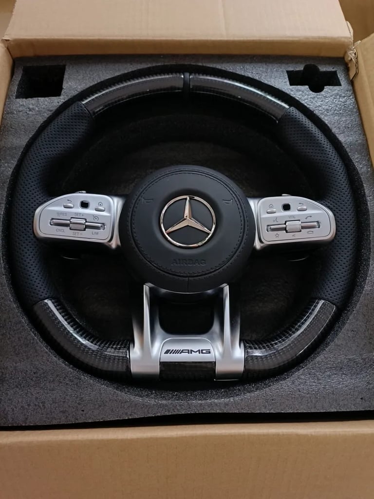 Amg carbon fibre steering wheel 