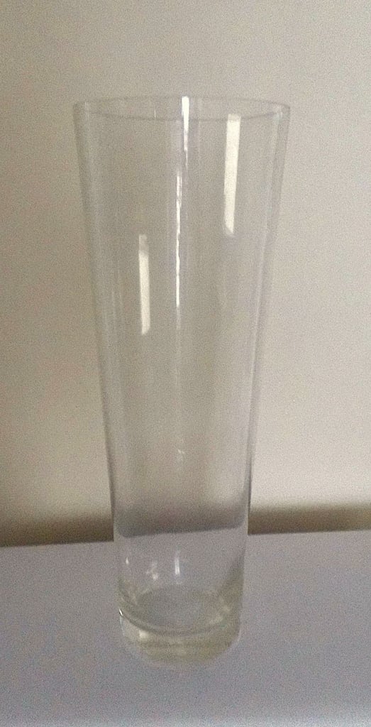 Glass Flower Vase Very Tall Shaped Clear Vase (Bexley)