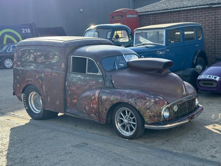 austin moggy van, pro street hotrod, 5.0L V8, narrowed axle, super cool!! px 