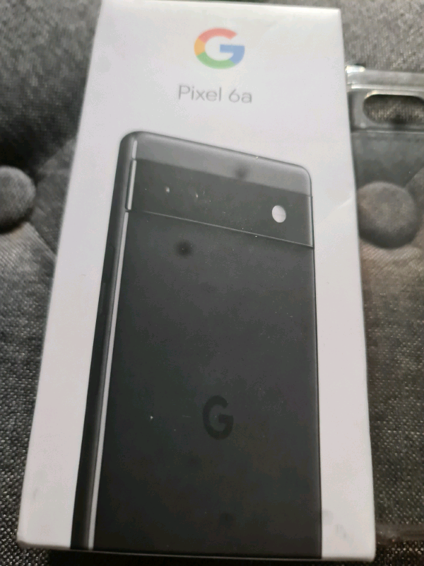 Google pixel 6A 128GB MEMORY GREY IN COLOUR UNLOCKED BOXED WITH PHONE 