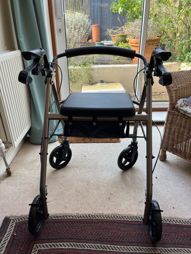 image for Rollator walking aid with 4 wheels - unused