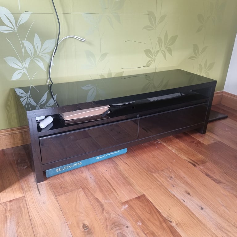 image for High Gloss Black TV sideboard unit