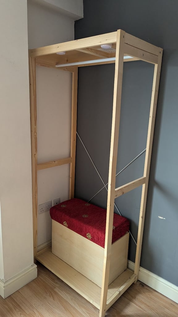 STANDING WARDROBE AND OTTOMAN NEED TO SELL ASAP