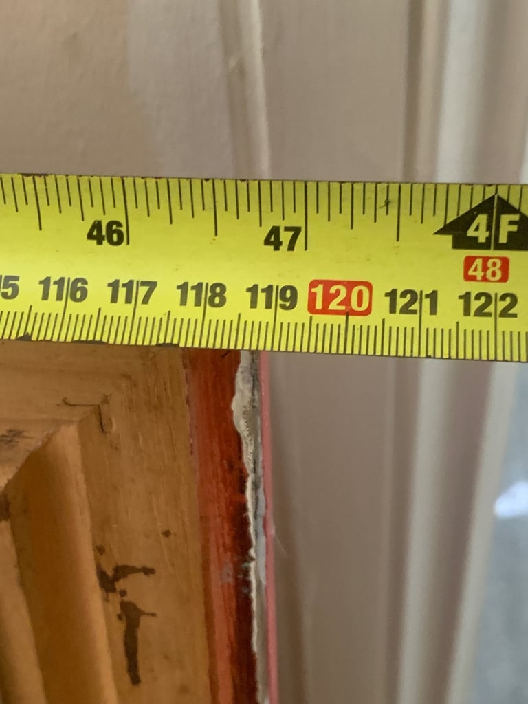 Large hand painted frame mirror 