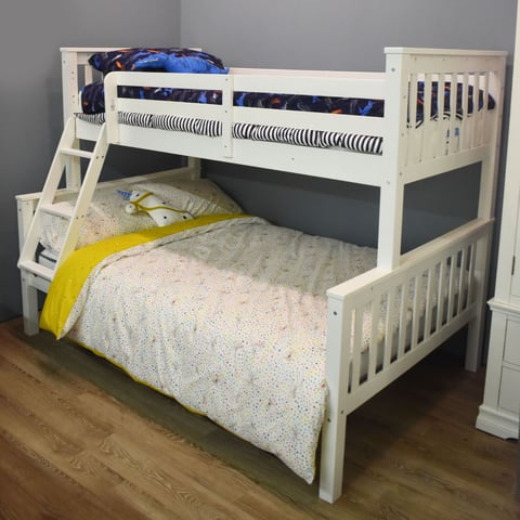 Price Guaranteed Wooden Solid Trio Bunk Bed Frame Optional