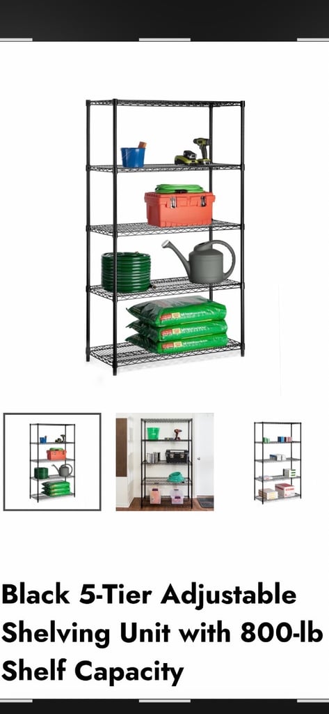 Metal Shelving units x2 