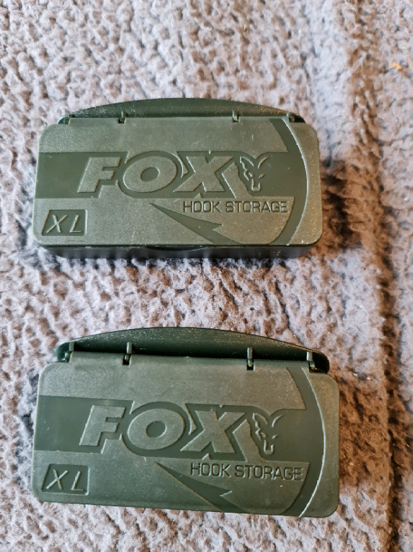 Fox XL carp hook boxes 