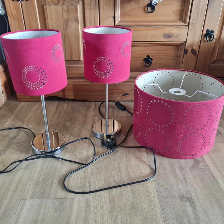 Dunelm deals pink lamps