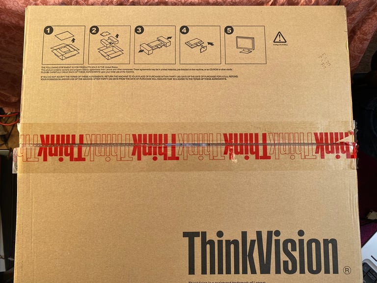  New Sealed Boxed Lenovo ThinkVision Widescreen Monitor 