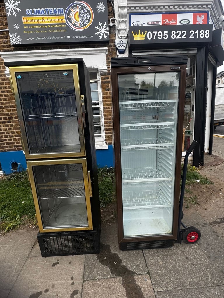 Commercial upright single door display fridge cafe shop 